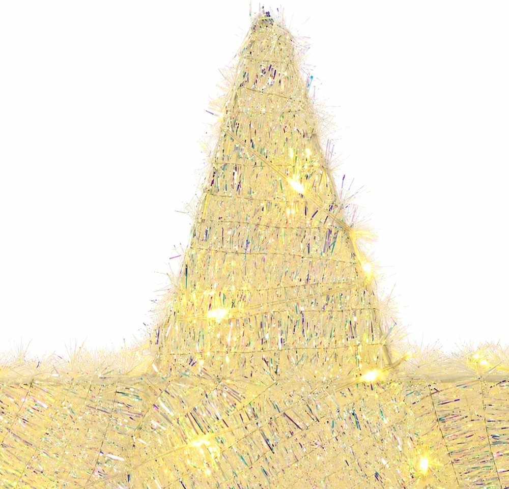 3D Kalėdų žvaigždė 50 LED Šilta balta 55 x 53,5 x 10 cm