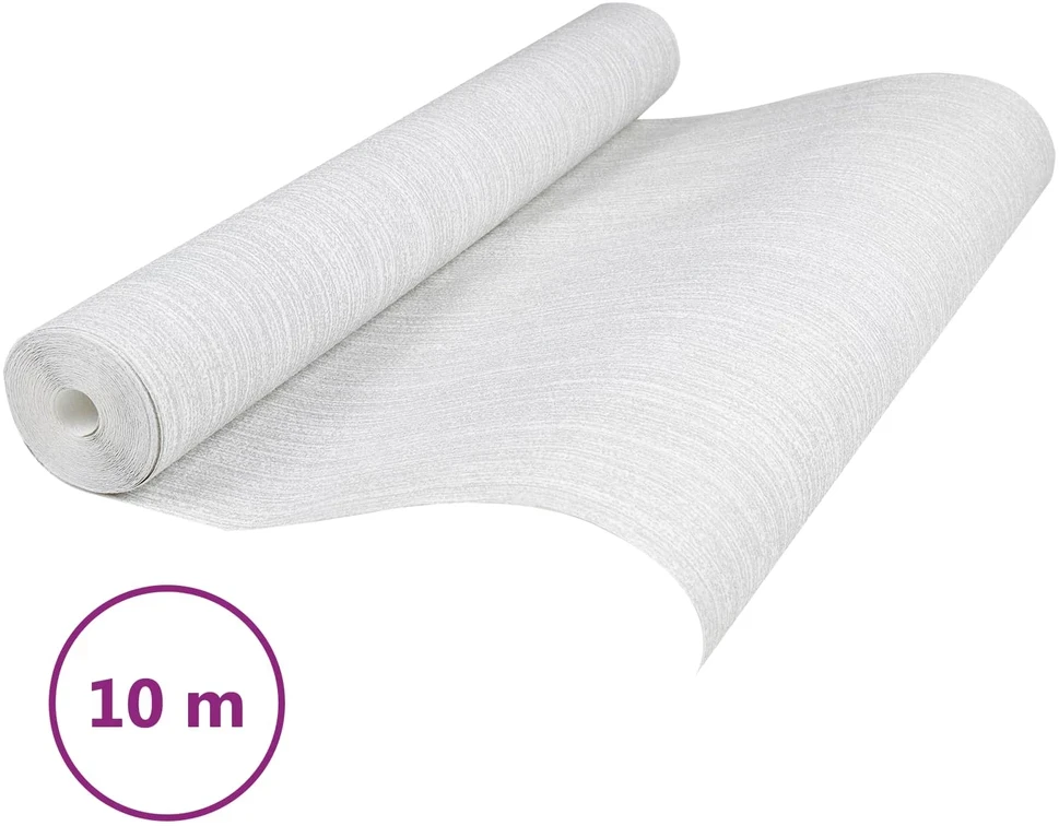 3D kieta tapetai Dryžuotas Šviesiai pilka 10 x 0,53 m