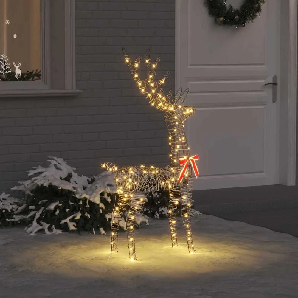 3D Elnias 140 LED Šilta balta 70 x 41 x 128 cm Ratanas