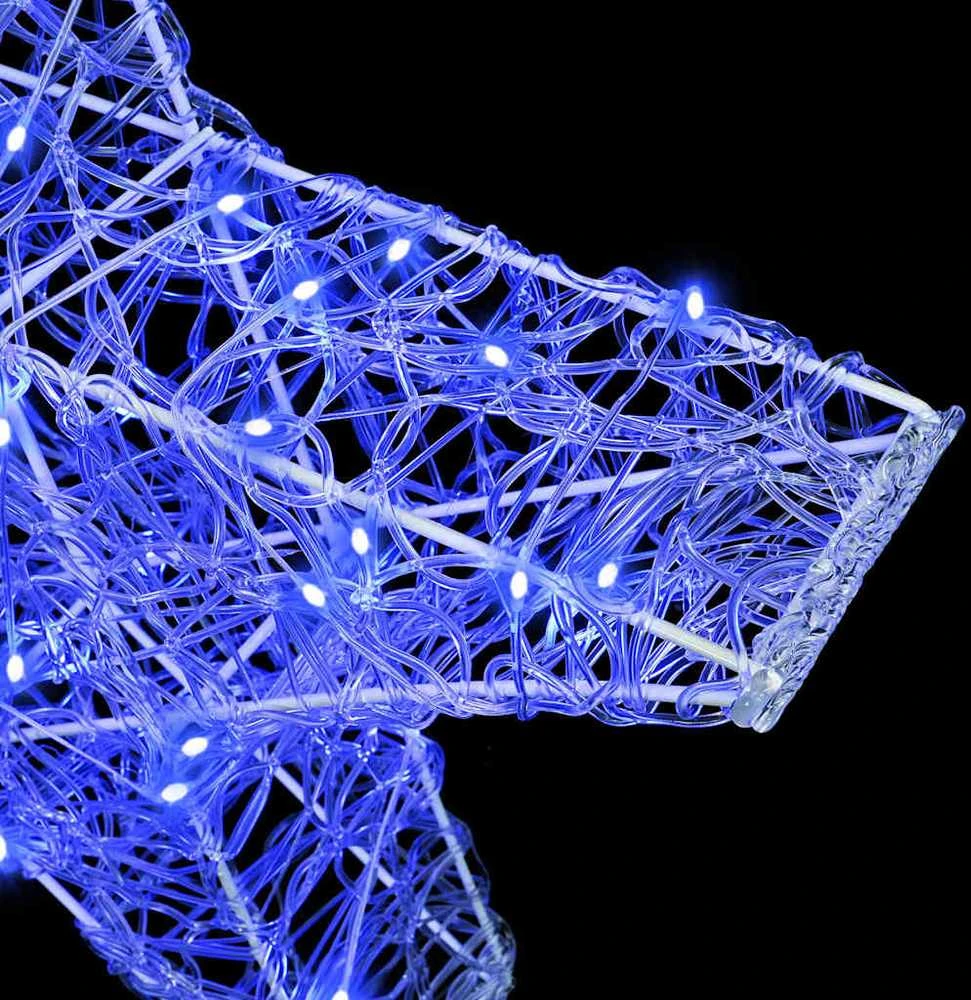 3D žvaigždė 50 LED Mėlyna 55 x 53.5 x 10 cm Akrilas