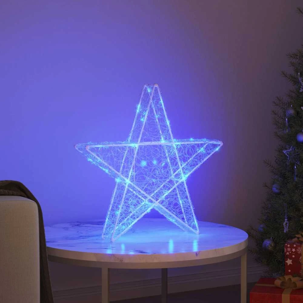 3D žvaigždė 50 LED Mėlyna 55 x 53.5 x 10 cm Akrilas