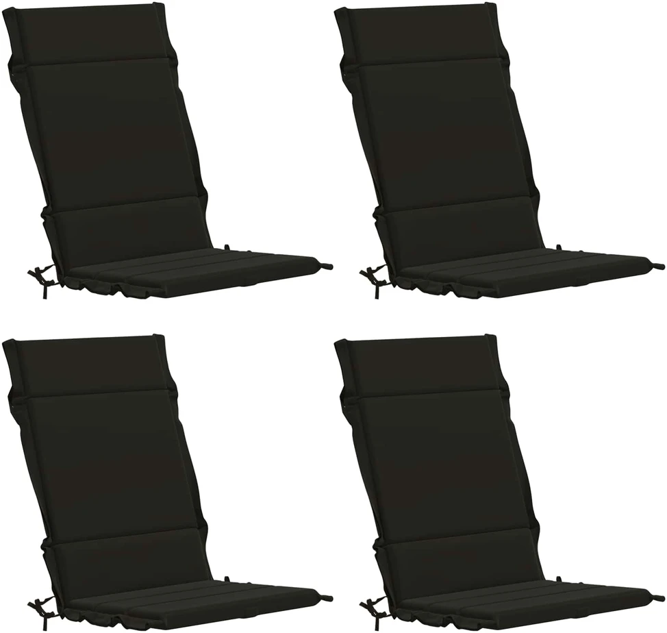 4 dalių aukštų atlošų kėdžių pagalvės GEMERT 4 pcs Juoda