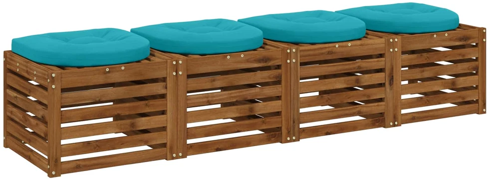 4 dalių sėdynės pagalvėlės 4 vnt. 100% poliesteris Turkio