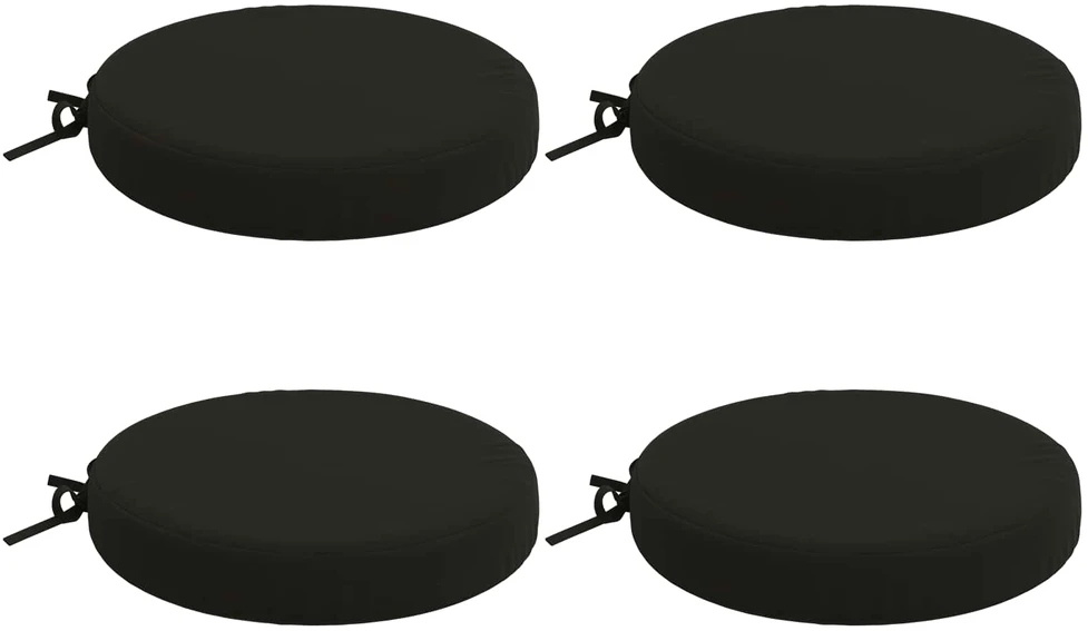 4 dalių sėdynės pagalvėlės SOEST 4 vnt. 100% poliesteris Juoda