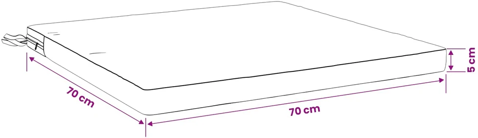 4 dalių sėdynės pagalvėlės SOEST 4 vnt. 100% poliesteris