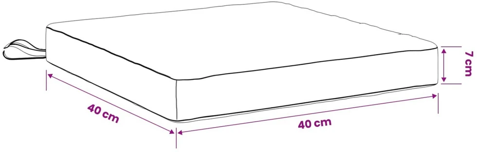 4 dalių sėdynės pagalvėlės SOEST 4 vnt. 100% poliesteris