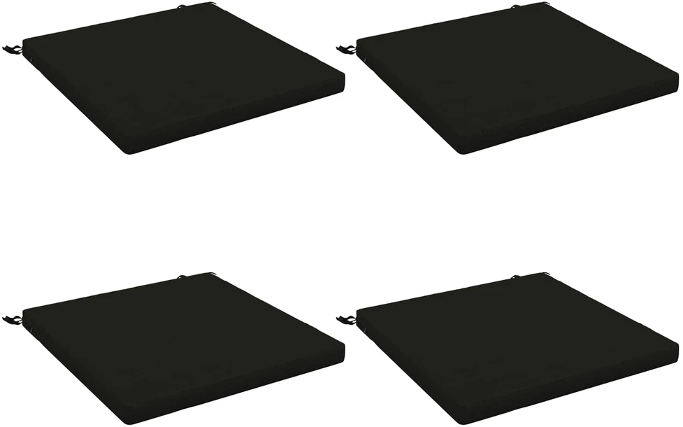 4 dalių sėdynės pagalvėlės SOEST 4 vnt. 100% poliesteris Juoda