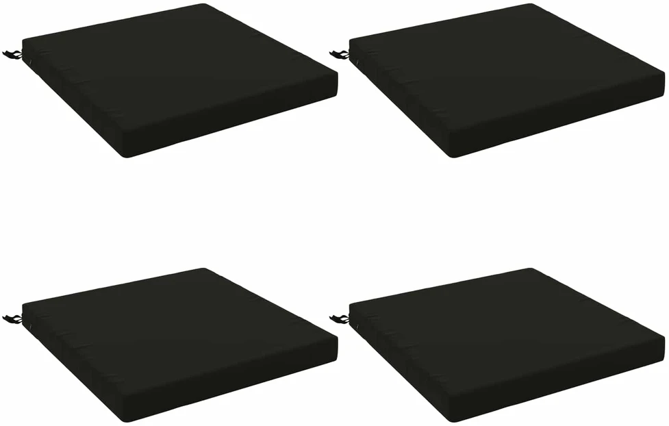 4 dalių sėdynės pagalvėlės SOEST 4 vnt. 100% poliesteris Juoda