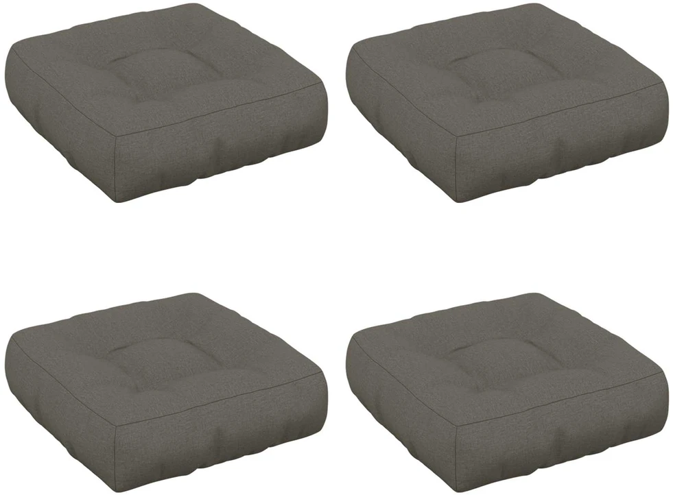 4 dalių sėdynės pagalvėlės VIANEN 4 pcs 100% poliesteris Pilka