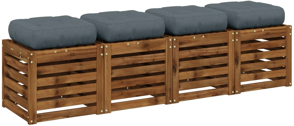 4 dalių sėdynės pagalvėlės VIANEN 4 pcs 100% poliesteris Mėlyna
