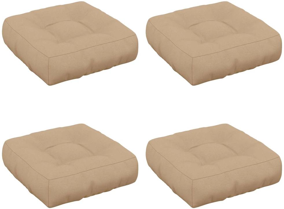 4 dalių sėdynės pagalvėlės VIANEN 4 pcs 100% poliesteris Smėlio