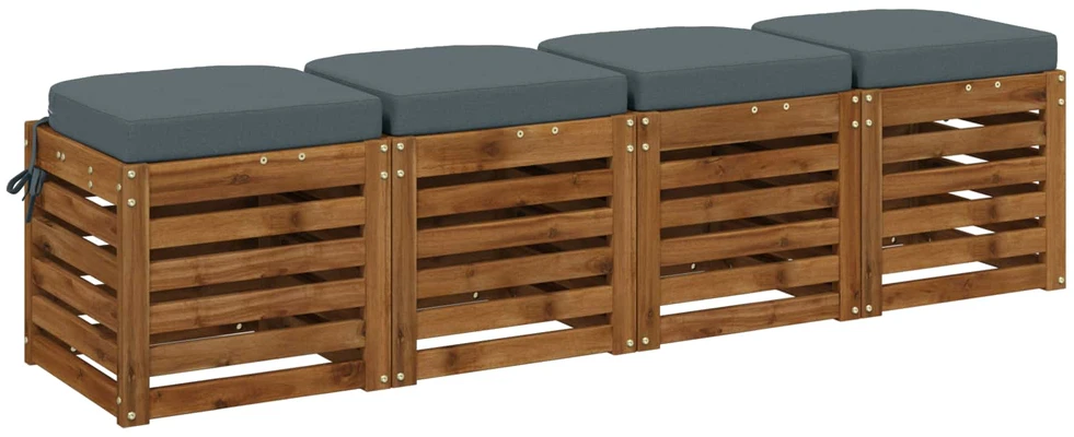 4 dalių sėdynių pagalvėlės SOEST 4 pcs 100% poliesteris Mėlyna