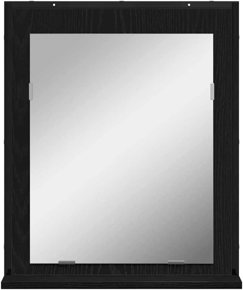 Vonios baldų rinkinys 4 vnt. Juoda 33 x 33 x 185,5 cm