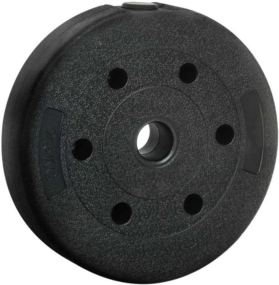 4-in-1 hantelių rinkinys 30kg Juoda ir raudona