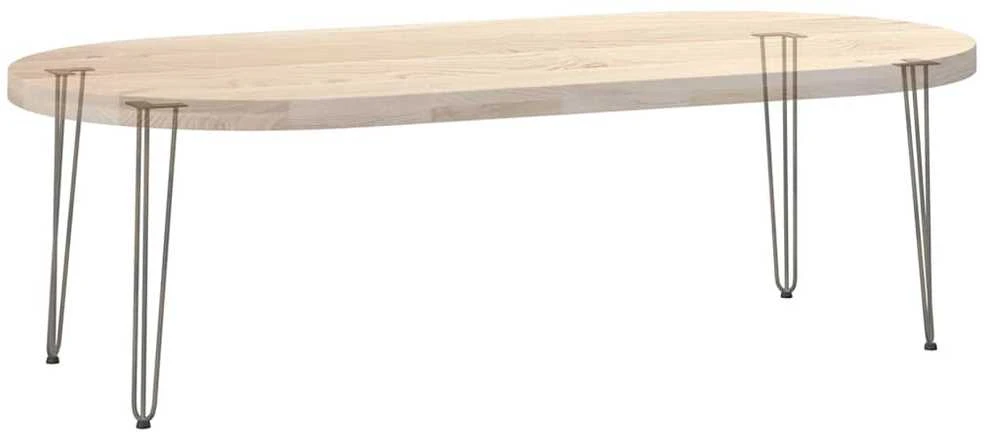 4 konsolinių stalų kojelės, 72 cm, natūralus plienas, masyvas