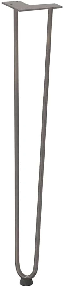 4 konsolinių stalų kojelės, 72 cm, natūralus plienas, masyvas