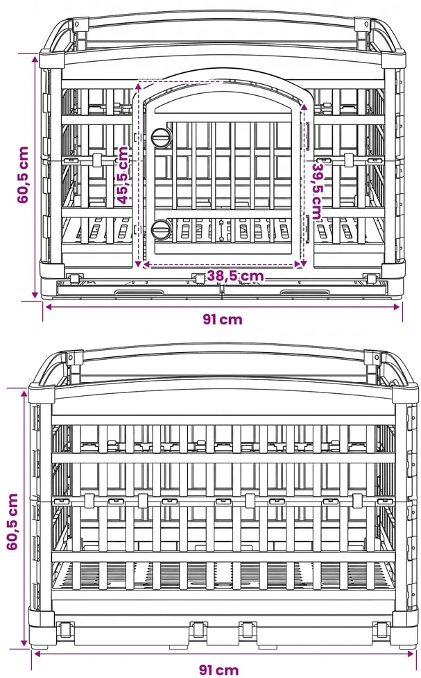4 panelių šunų žaidimų buferis 177,5 x 154,5 x 112 cm Plastmasė