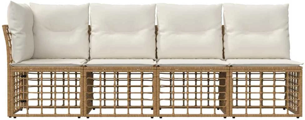 4 sėdimų vietų sodo sofa su kaire ranka 4 vnt. 4-Vietų skaičius