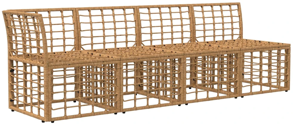 4 sėdimų vietų sodo sofa su kaire ranka 4 vnt. 4-Vietų skaičius