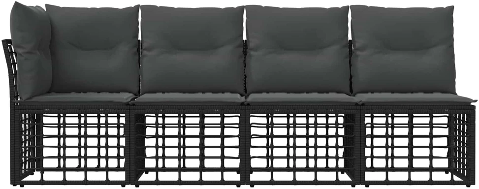 4 sėdimų vietų sodo sofa su kaire ranka 4 vnt. 4-Vietų skaičius