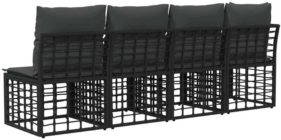 4 sėdimų vietų sodo sofa su kaire ranka 4 vnt. 4-Vietų skaičius