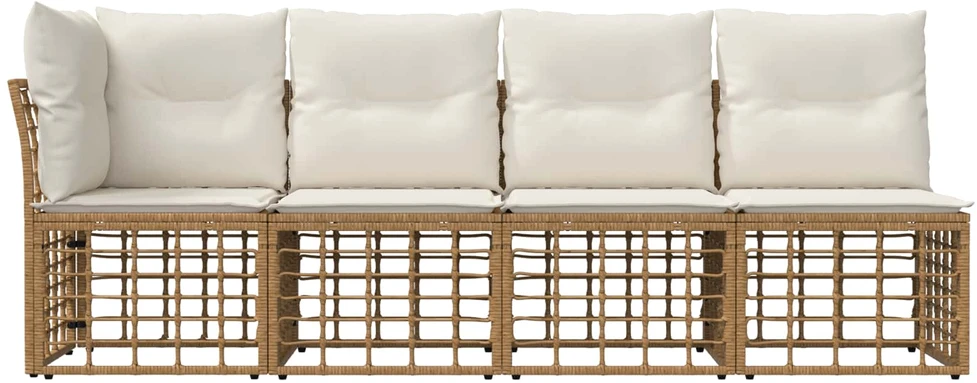 4 sėdimų vietų sodo sofa su kaire ranka 4 vnt. 4-Vietų skaičius