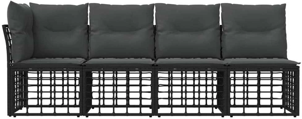 4 sėdimų vietų sodo sofa su kaire ranka 4 vnt. 4-Vietų skaičius