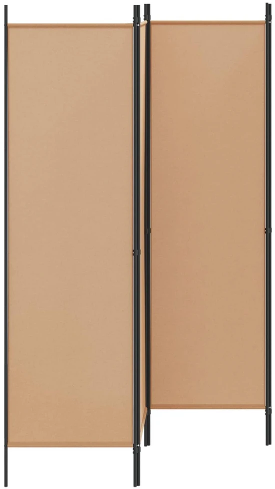 4-skydelis kambario skirstytuvas Smėlio 200 x 180 cm Audinys