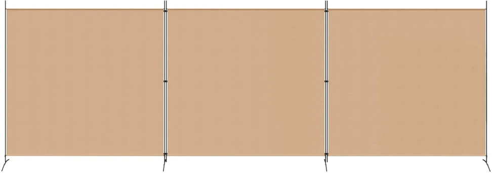 4-skydelis kambario skirstytuvas Smėlio 525 x 180 cm Audinys
