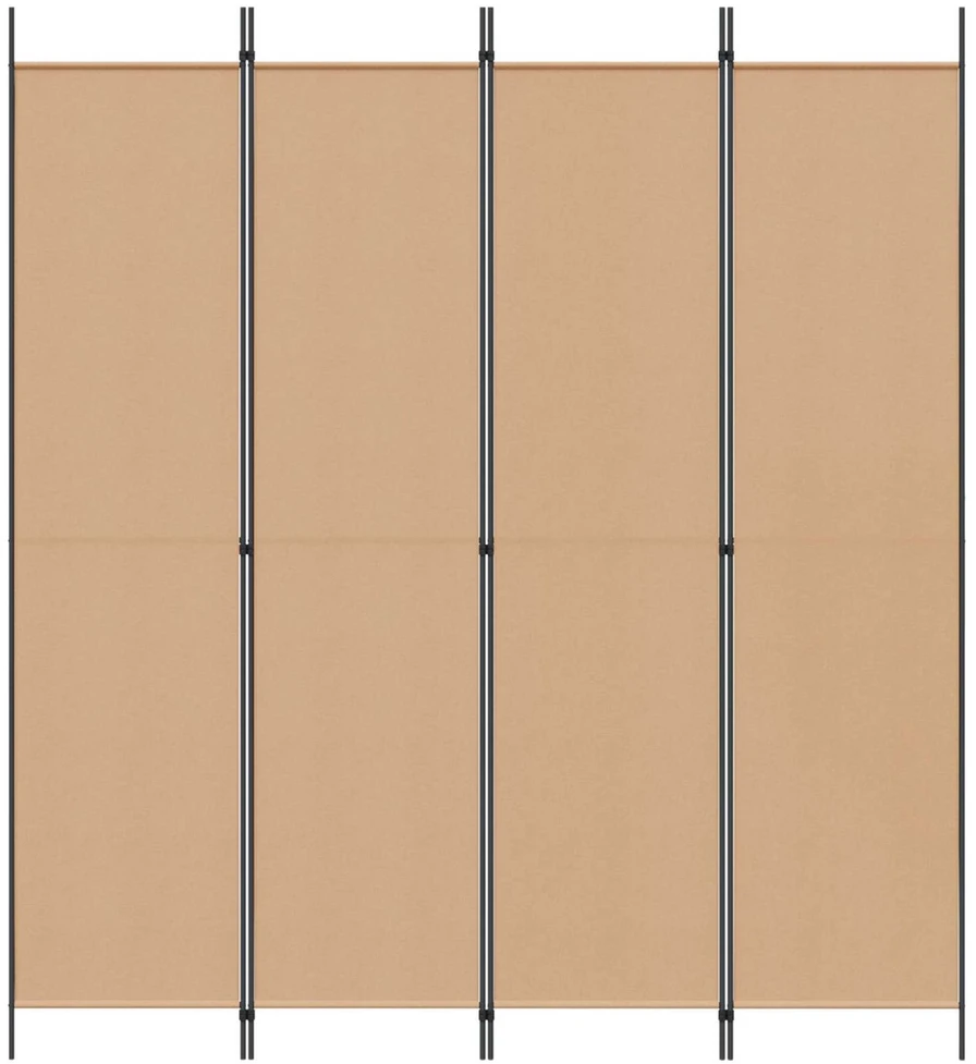 4-skydelis kambario skirstytuvas Smėlio 200 x 220 cm Audinys
