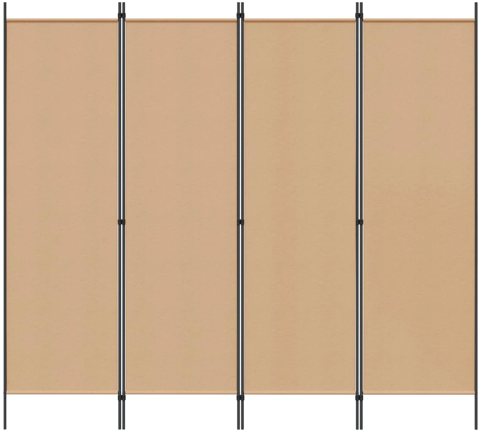 4-skydelis kambario skirstytuvas Smėlio 200 x 180 cm Audinys