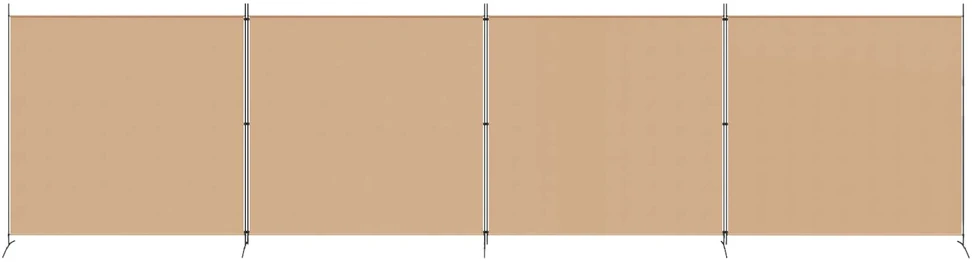 4-skydelis kambario skirstytuvas Smėlio 698 x 180 cm Audinys