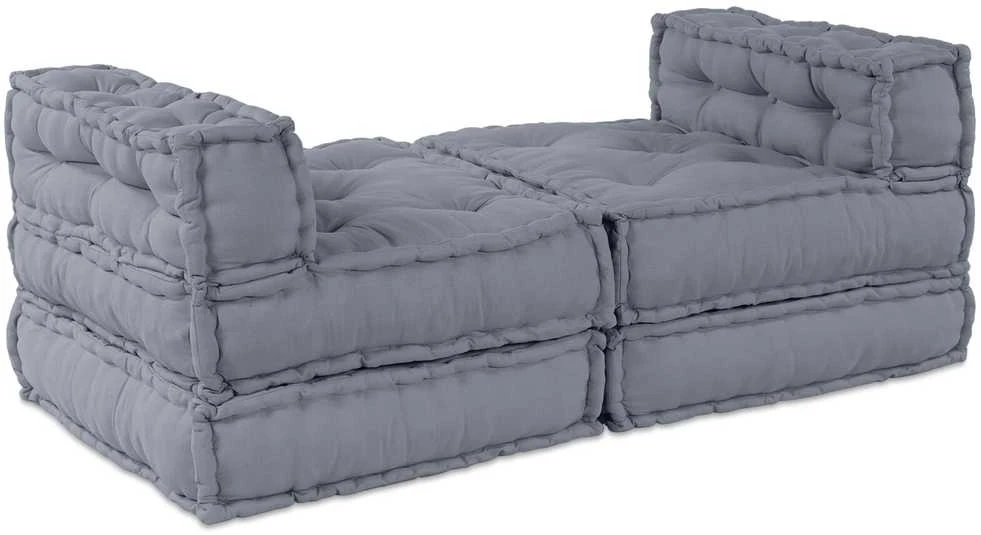 Modulinė sofa Audinys Pilka 210 x 140 x 56 cm