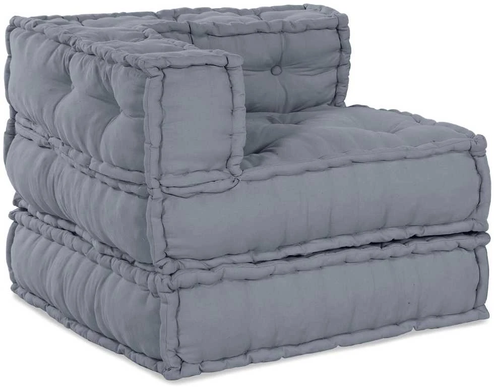 Modulinė sofa Audinys Pilka 210 x 140 x 56 cm