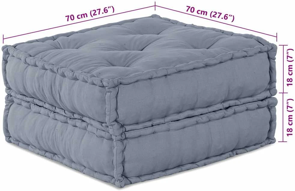 Modulinė sofa Audinys Pilka 210 x 140 x 56 cm