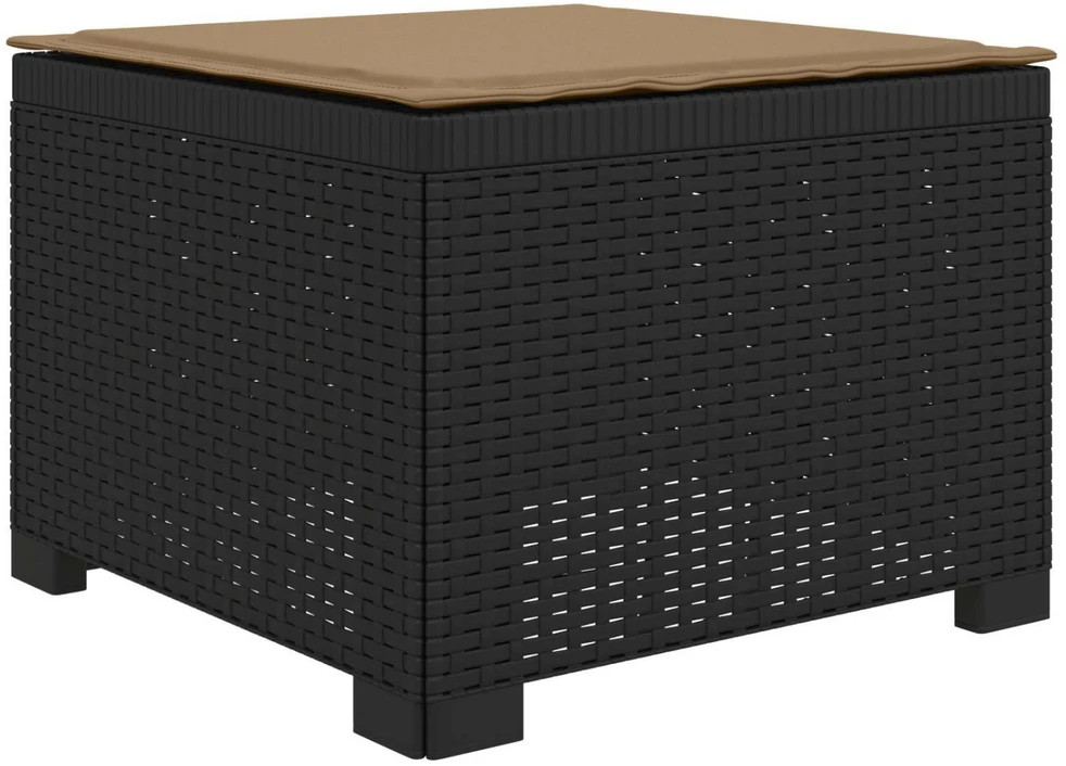 4 Vietų Sodo Sofa su Pagalvėlėmis Ratanų Imitacija PP Antracito