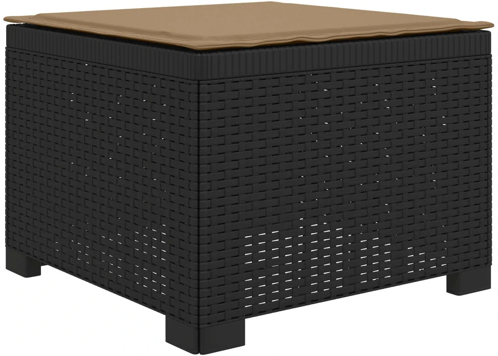 4 Vietų Sodo Sofa su Pagalvėlėmis Ratanų Imitacija PP Antracito