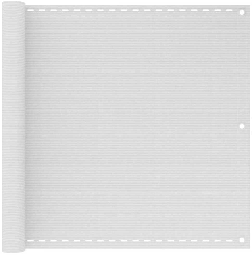 42322 Balkono užsklanda HDPE 90 x 400 cm baltos spalvos