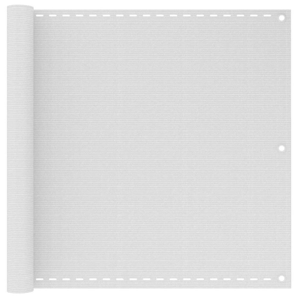 42322 Balkono užsklanda HDPE 90 x 400 cm baltos spalvos