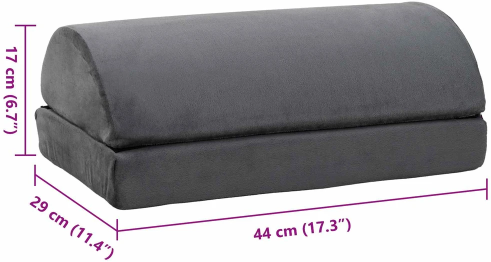 44 x 29 x 17 cm Tvirtas PU putos Pilka