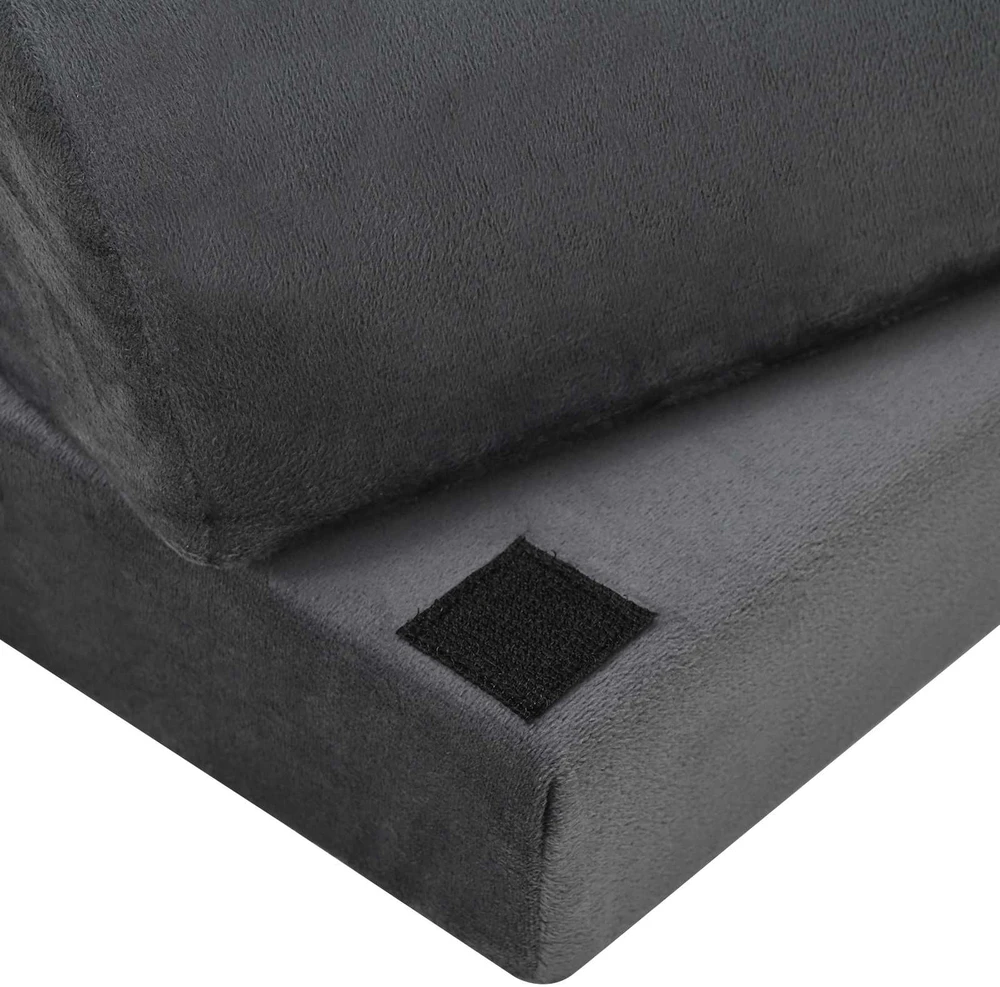 44 x 29 x 17 cm Tvirtas PU putos Pilka