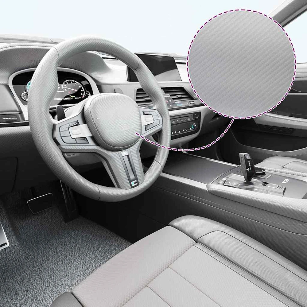 4D Automobilio plėvelės, 2vnt., sidabrinės, 100x150cm+50x150cm