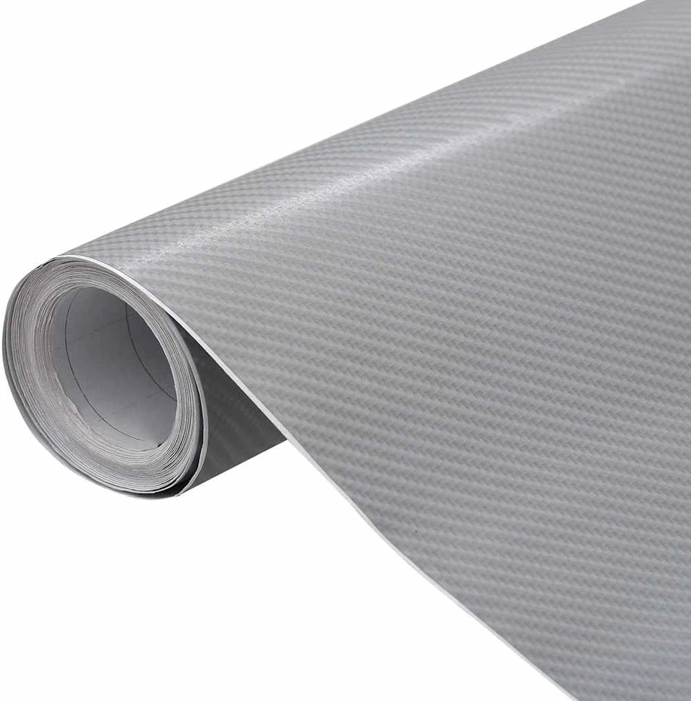 4D Automobilio plėvelės, 2vnt., sidabrinės, 100x150cm