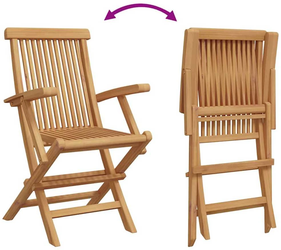 Lauko baldų komplektas Sodo valgomojo komplektas Ruda Kietas teakwood