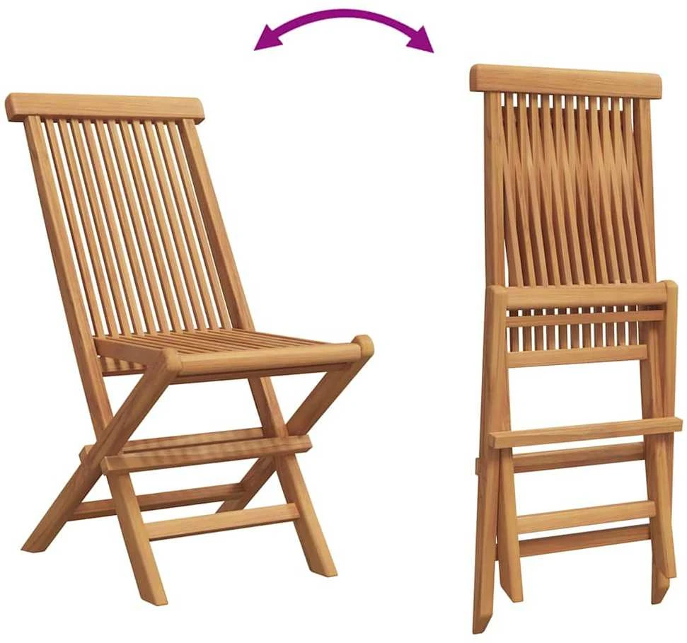 Lauko baldų komplektas Sodo valgomojo komplektas Ruda Kietas teakwood