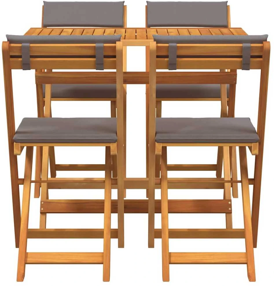 Lauko baldų komplektas Bistro komplektas 5 vnt. Natūralus aliejus