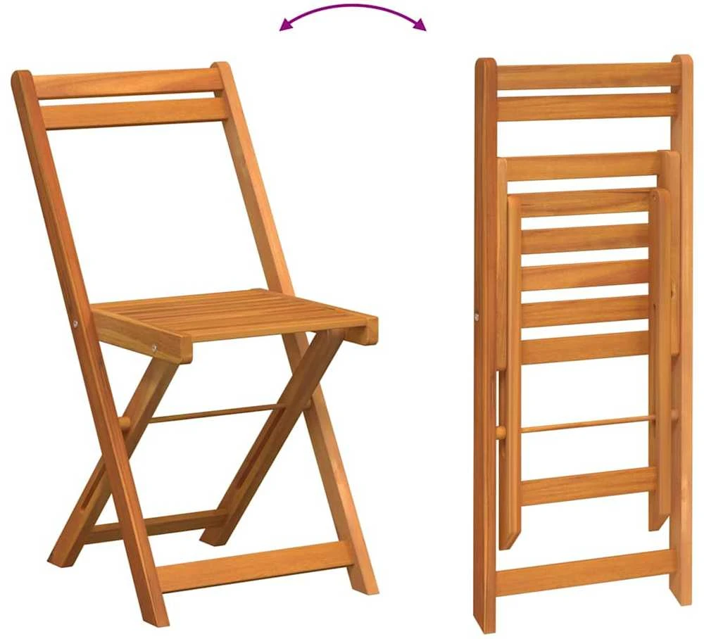 Lauko baldų komplektas Bistro komplektas 5 vnt. Natūralus aliejus