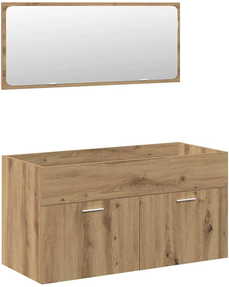5 dalių vonios baldų komplektas Artisan Oak Engineered Wood
