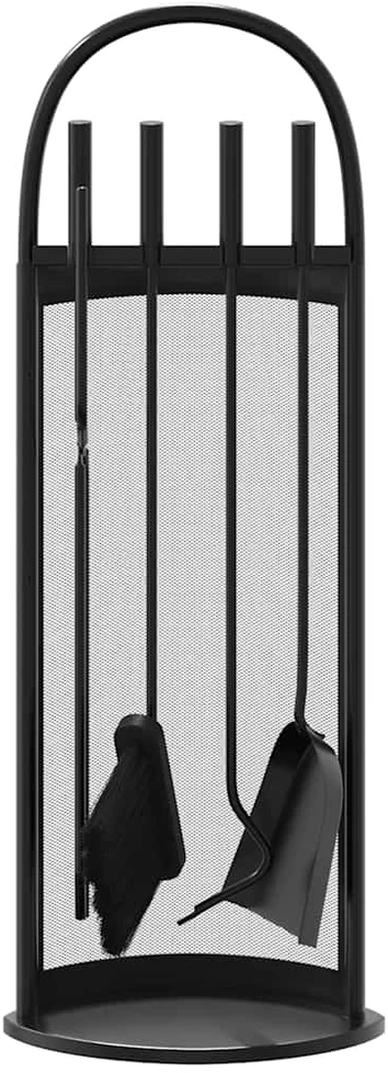 5 dalių židinio įrankių rinkinys, 23x15x66 cm, plienas