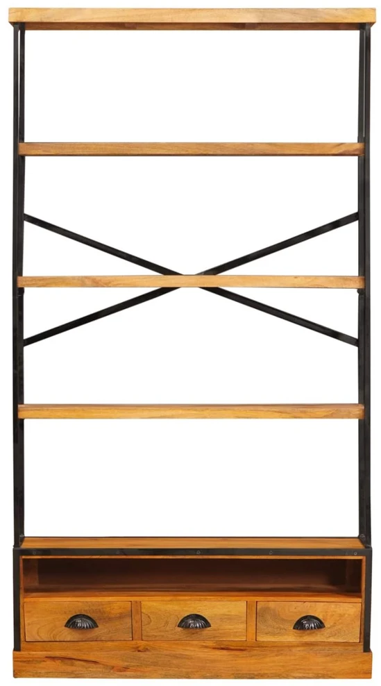 5-nivo knygų spinta Natūrali 100 x 30 x 180 cm